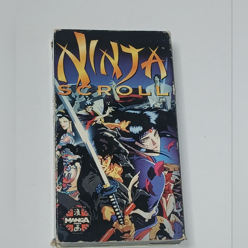 NINJA SCROLL (1995 VHS Tape - English Dubbed ) MANGA RELEASE‎